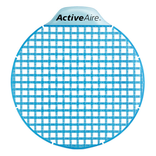 ActiveAire® Urinal Screen Coastal Breeze Blue Plastic Low Splash Deodorizer 12/Case
