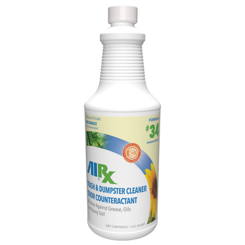 AirX® Dumpster Deodorant & Cleaner Concentrate 32 FLOZ Heavy Duty Airicide 12/Case