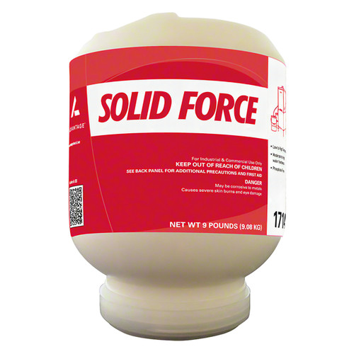 Solid Force Dishmachine Detergent 9 LB Solid 4/Case