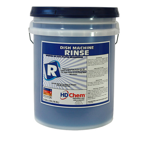 Rinse Aid 5 GAL Dishmachine 1/Pail