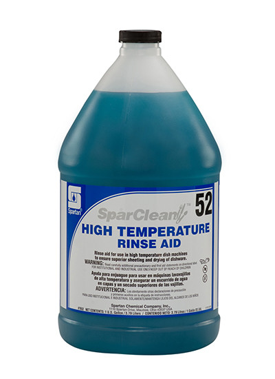 SparClean® 52 Unscented Rinse Aid 1 GAL High Temperature 4/Case