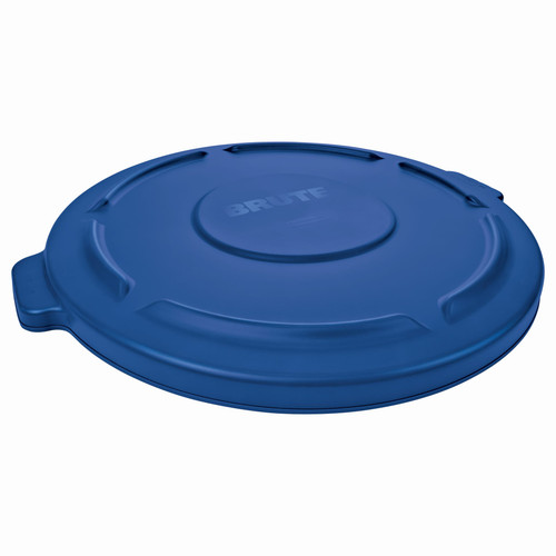 Brute® Lid 22.25X22.41X1.63 IN 32 GAL Blue Round Resin 1/Each