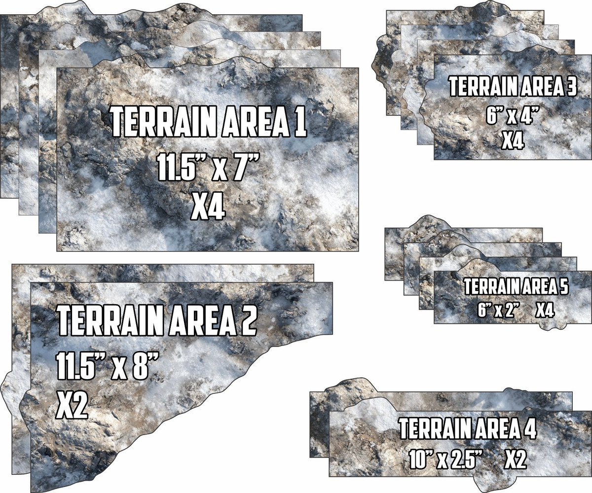 Terrain Area Footprints - 40K 11th Edition - Drift - 3d6 Wargaming Terrain Area Footprints - 40K 11th Edition - Drift - 3d6 Wargaming