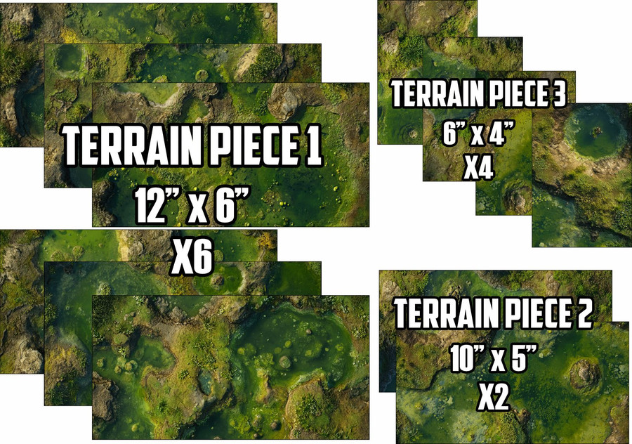 Terrain Bases - 40K Tournament - Blight