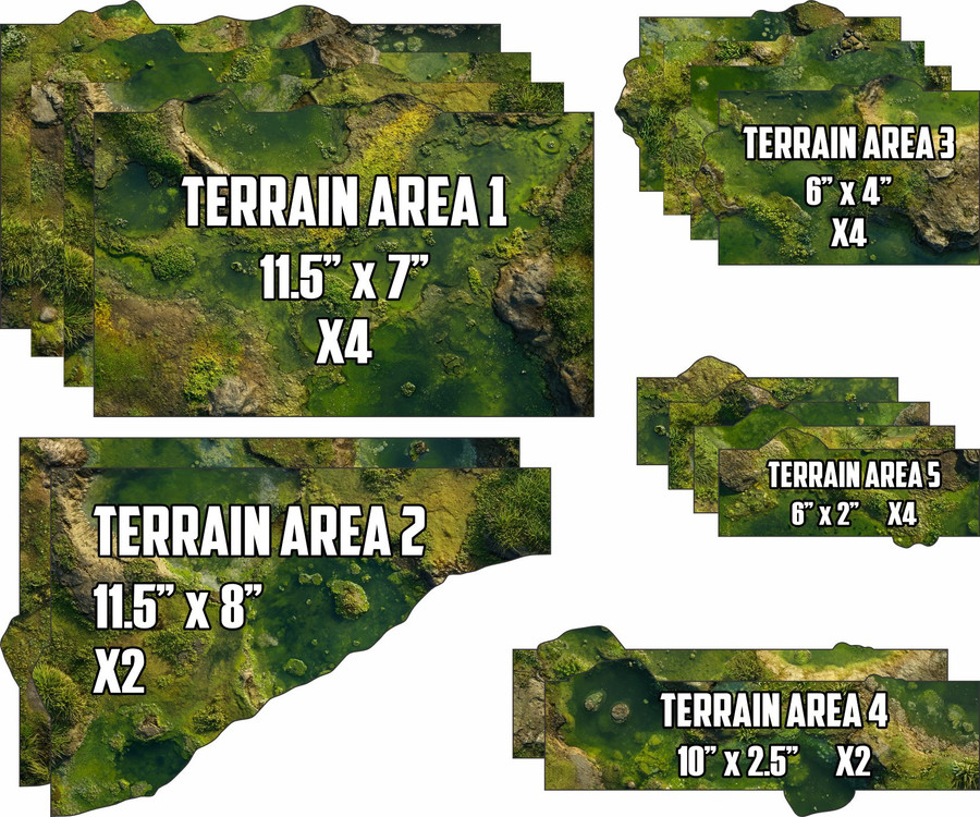 Terrain Area Footprints - 40K 11th Edition - Blight