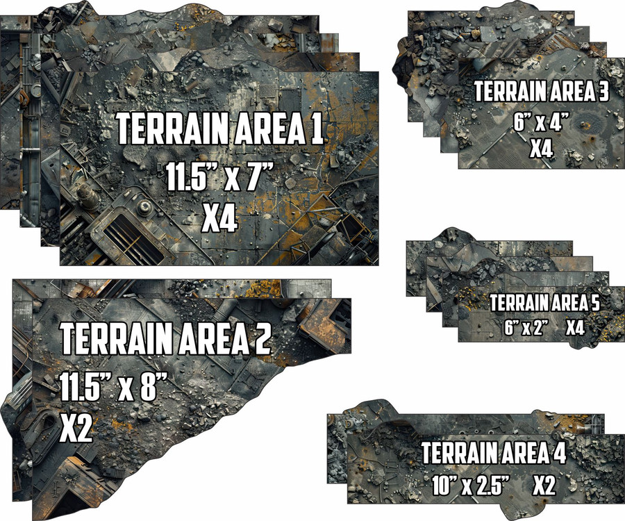 Terrain Area Footprints - 40K 11th Edition - Factory