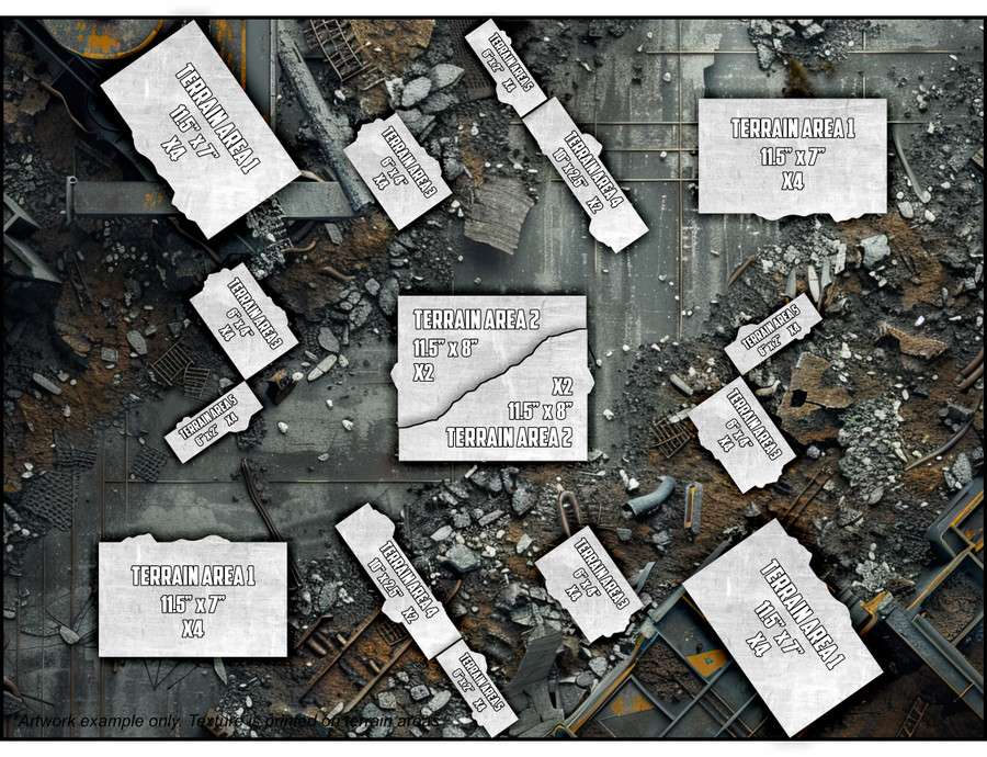 Terrain Area Footprints - 40K 11th Edition - Factory