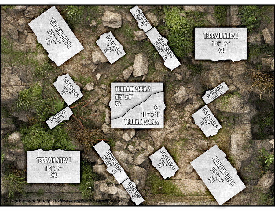 Terrain Area Footprints - 40K 11th Edition - Jadefall