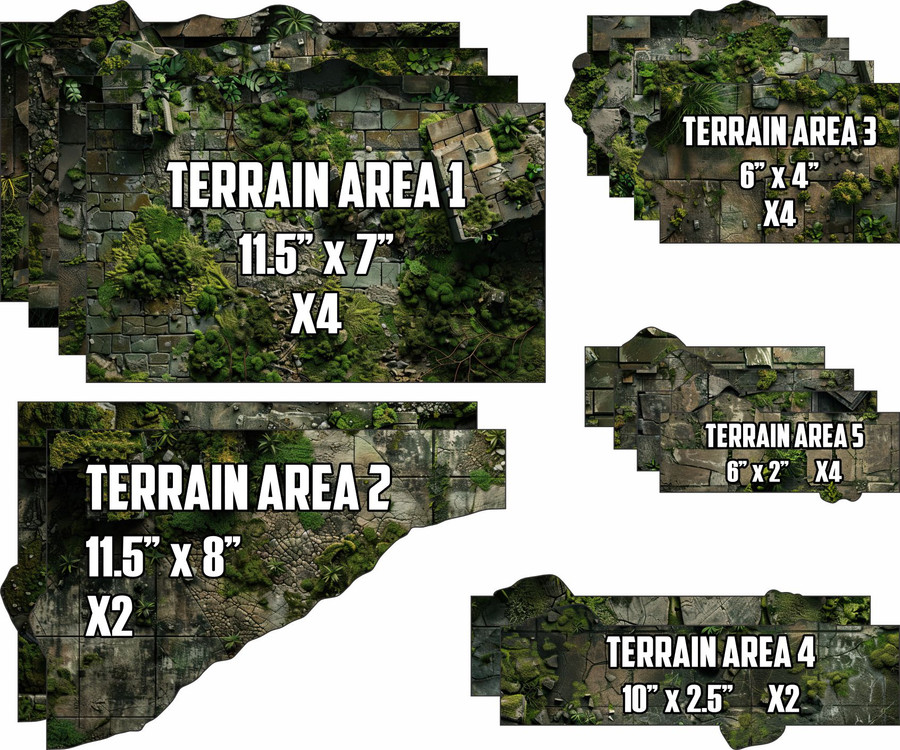 Terrain Area Footprints - 40K 11th Edition - Overgrown