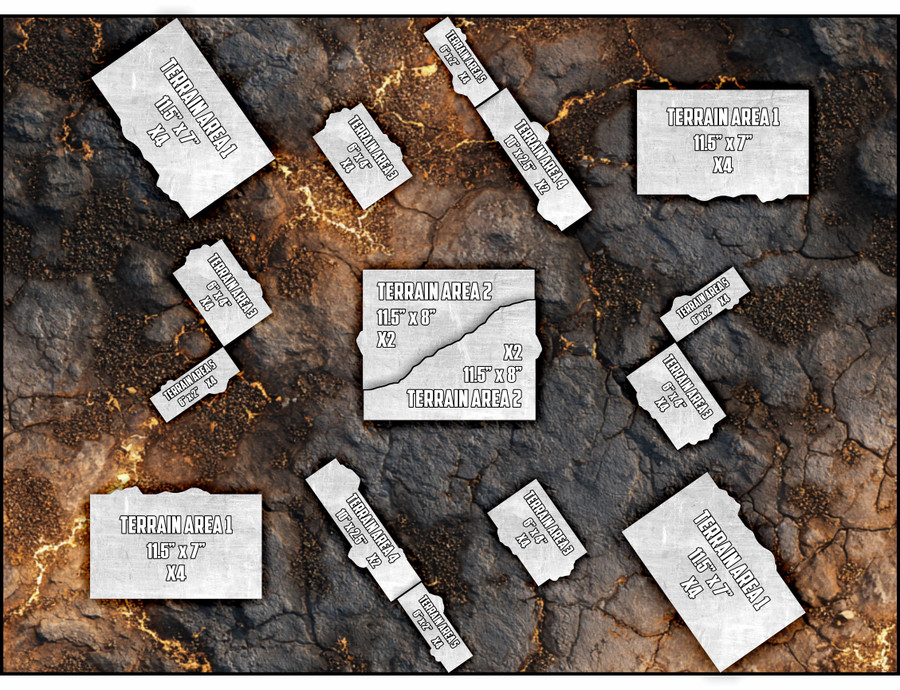 Terrain Area Footprints - 40K 11th Edition - Aether