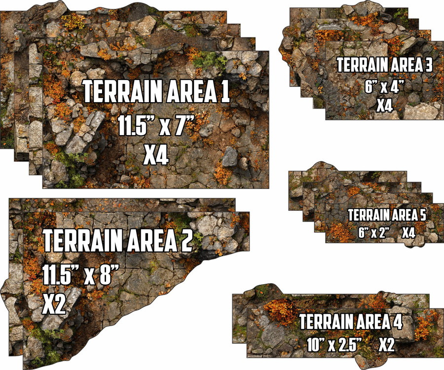 Terrain Area Footprints - 40K 11th Edition - Amberfall