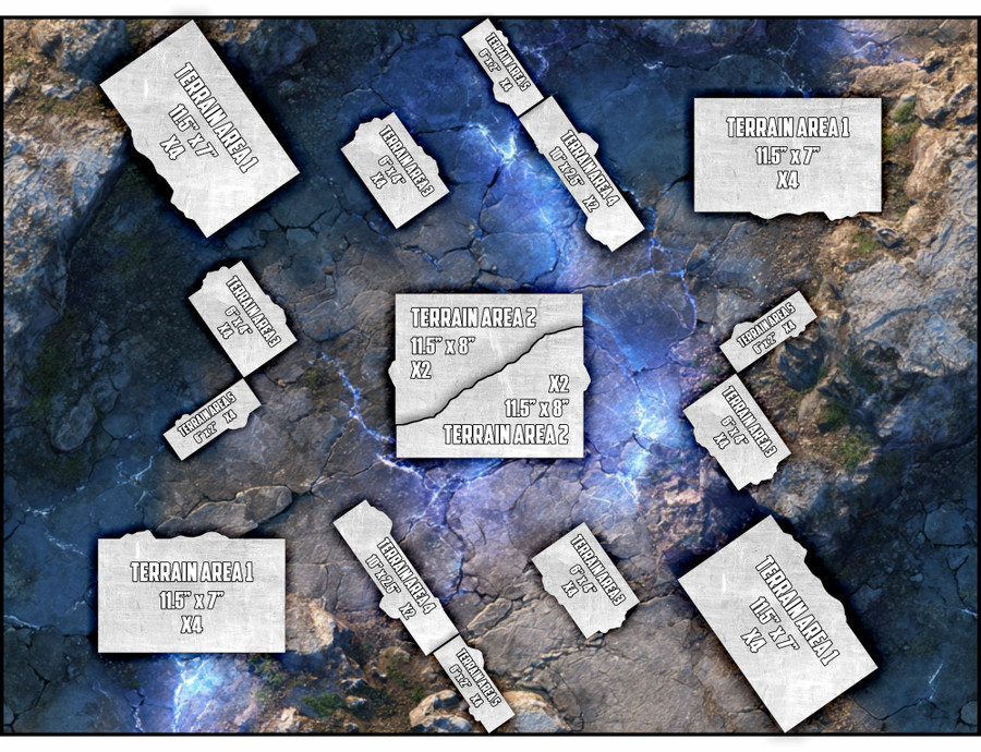 Terrain Area Footprints - 40K 11th Edition - Arcana