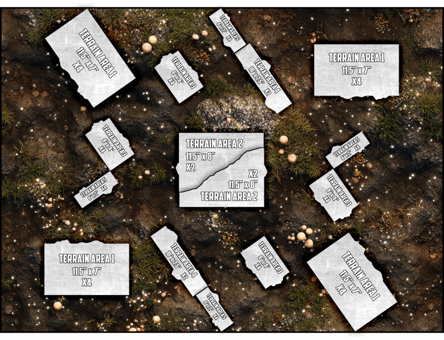 Terrain Area Footprints - 40K 11th Edition - Mycelium