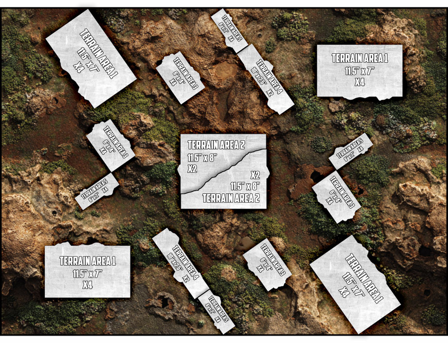 Terrain Area Footprints - 40K 11th Edition - Pestilence
