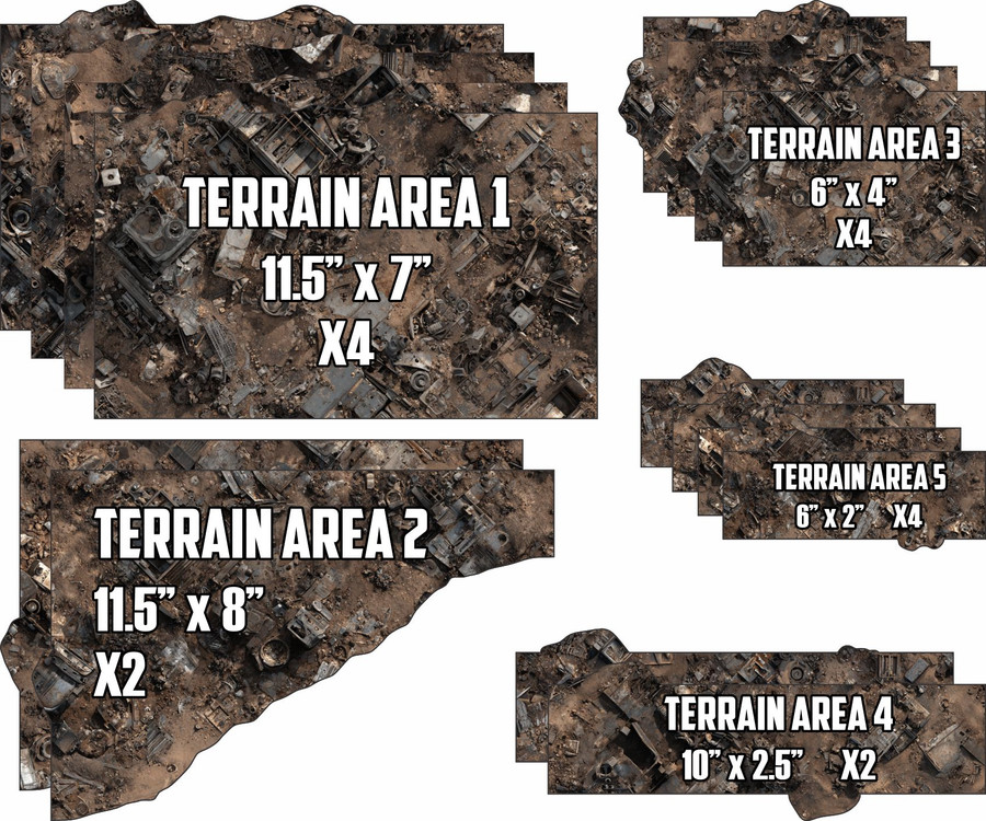 Terrain Area Footprints - 40K 11th Edition - Salvage