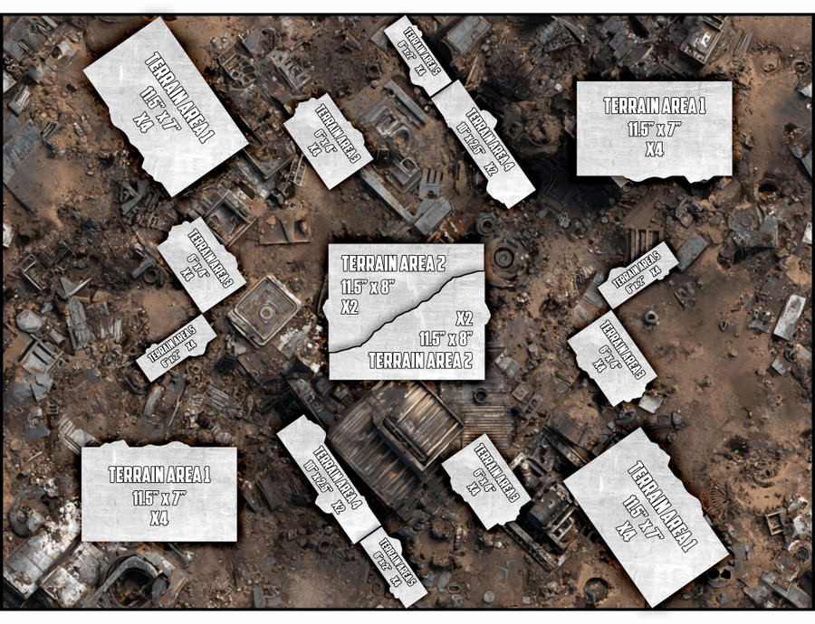 Terrain Area Footprints - 40K 11th Edition - Salvage