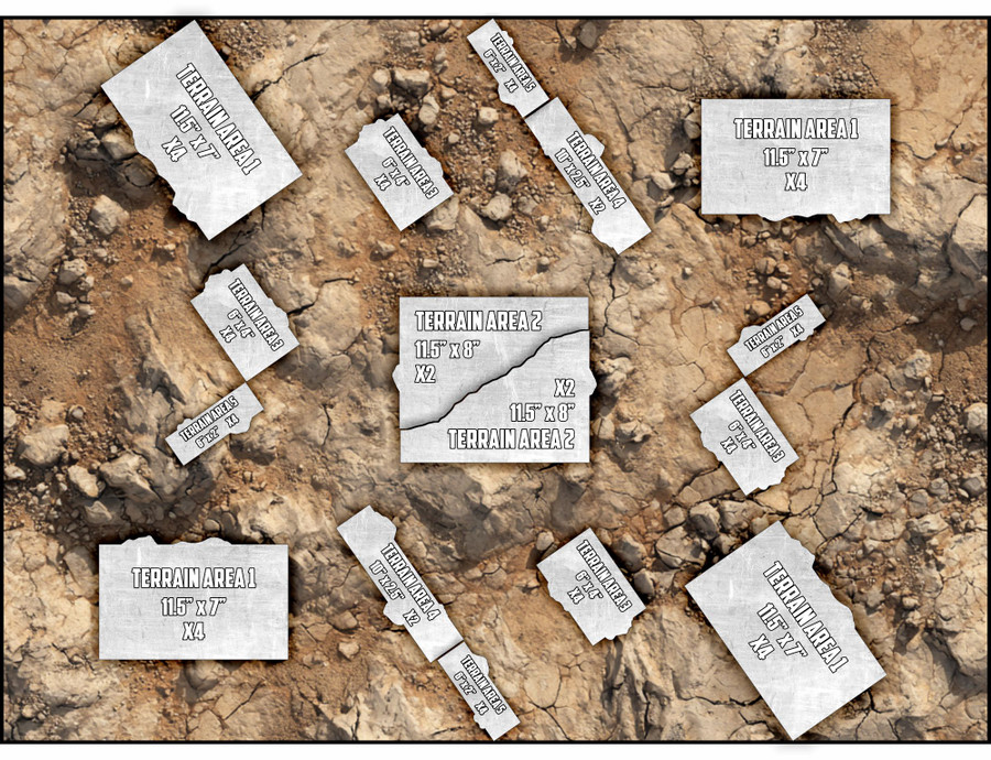 Terrain Area Footprints - 40K 11th Edition - Scorch