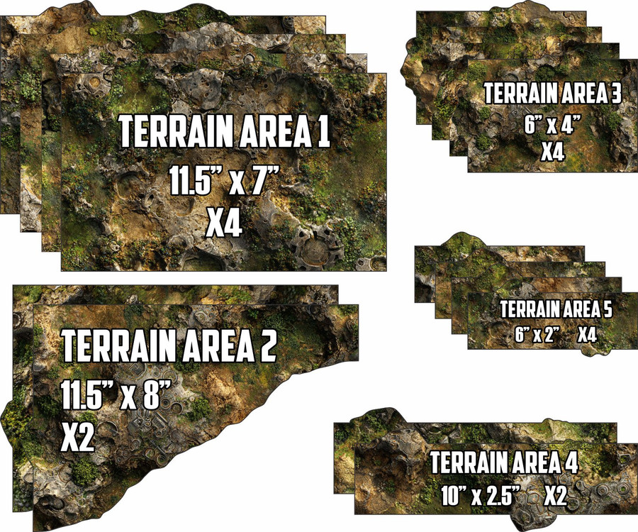 Terrain Area Footprints - 40K 11th Edition - Spore