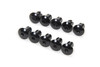 Torx Head Button Alum .550 Long Black 10pk