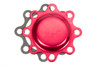 Wide 5 Front Dust Cap Red