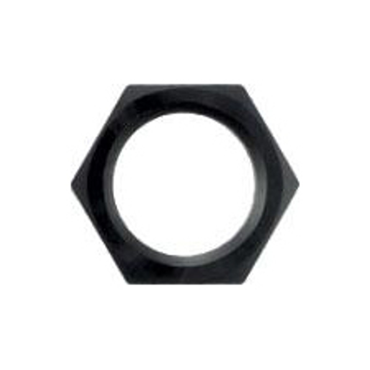 #12 Bulkhead Nut-Alm. Black