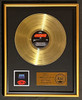 Rush 2112 LP Gold RIAA Record Award Mercury Records To Geddy Lee
