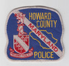 Howard County Maryland Police Patch Unused 4" x 4.5" 
