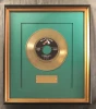 Elvis Presley Heartbreak Hotel 45 Gold Non RIAA Record Award (Green Matte) 