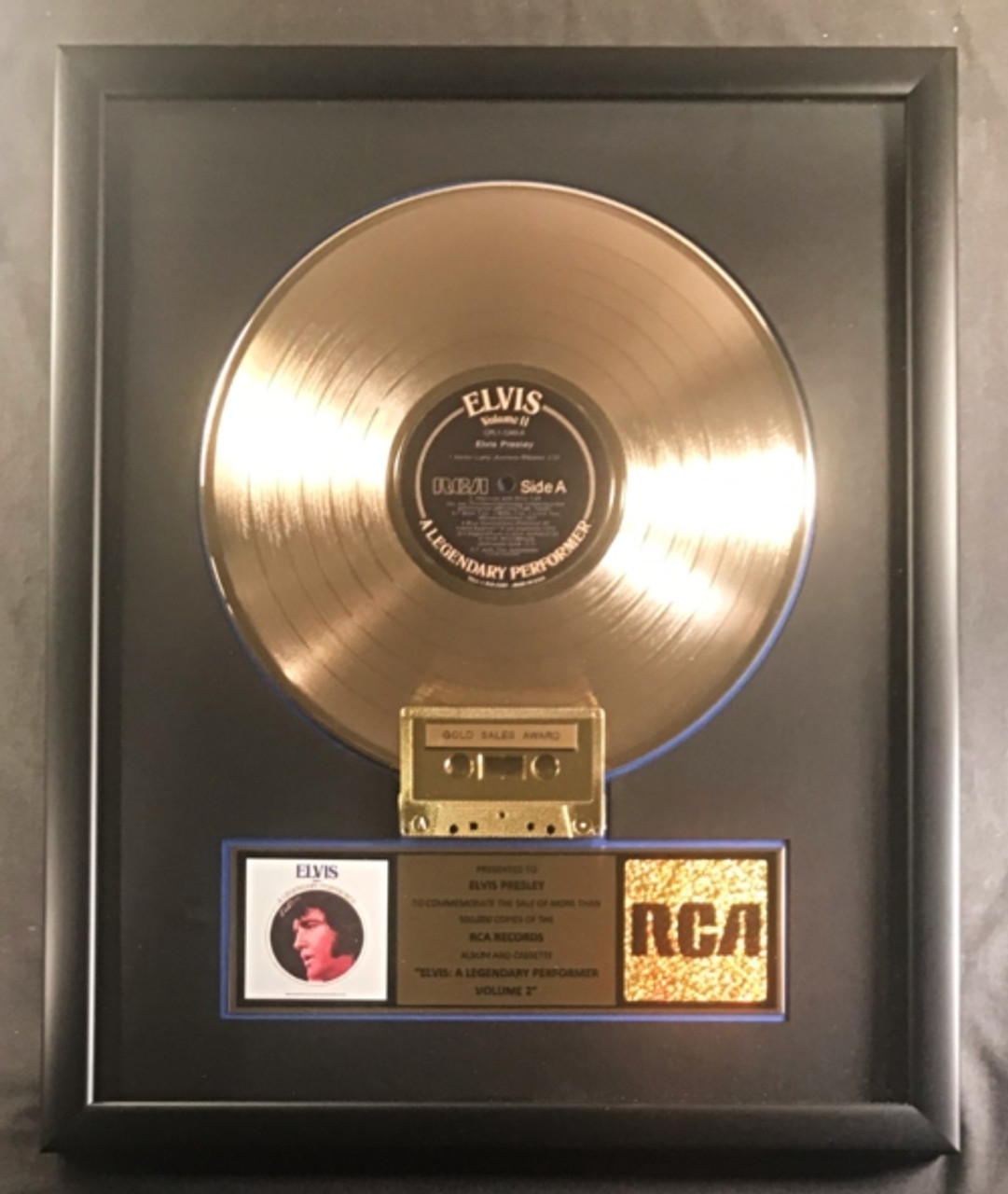 Elvis Presley Elvis A Legendary Performer Volume 1 LP Cassette Gold Non RIAA Record Award