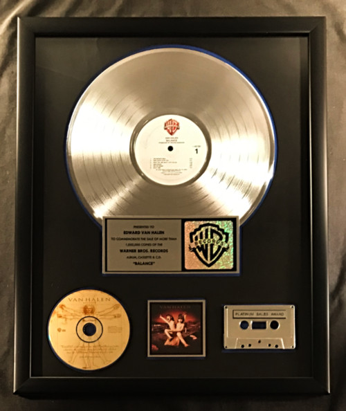 Van Halen Balance LP Cassette CD Platinum Non RIAA Record Award Warner Brothers 