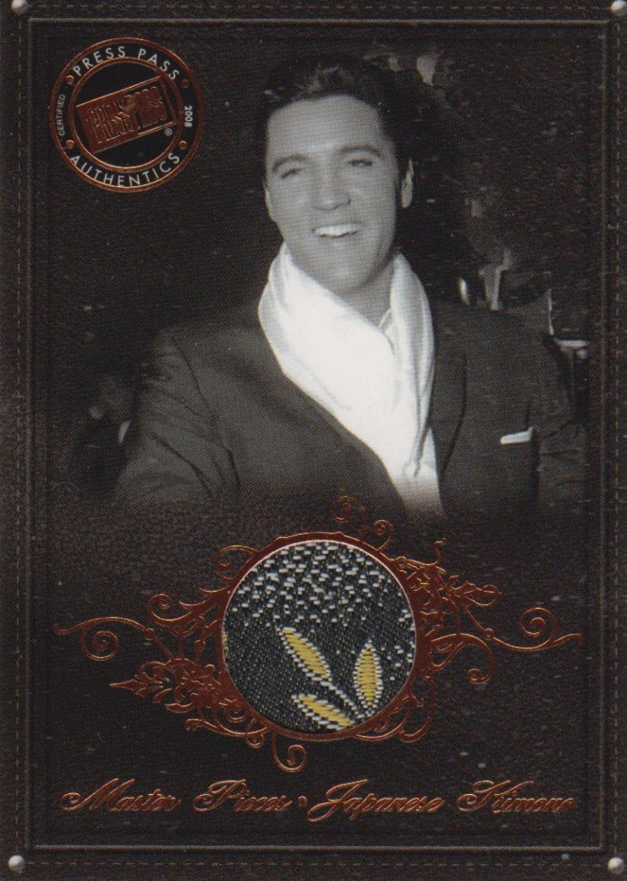Elvis Presley Press Pass 2008 Trading Card MP-1 Elvis: By The Numbers Worn Japanese Kimono 
