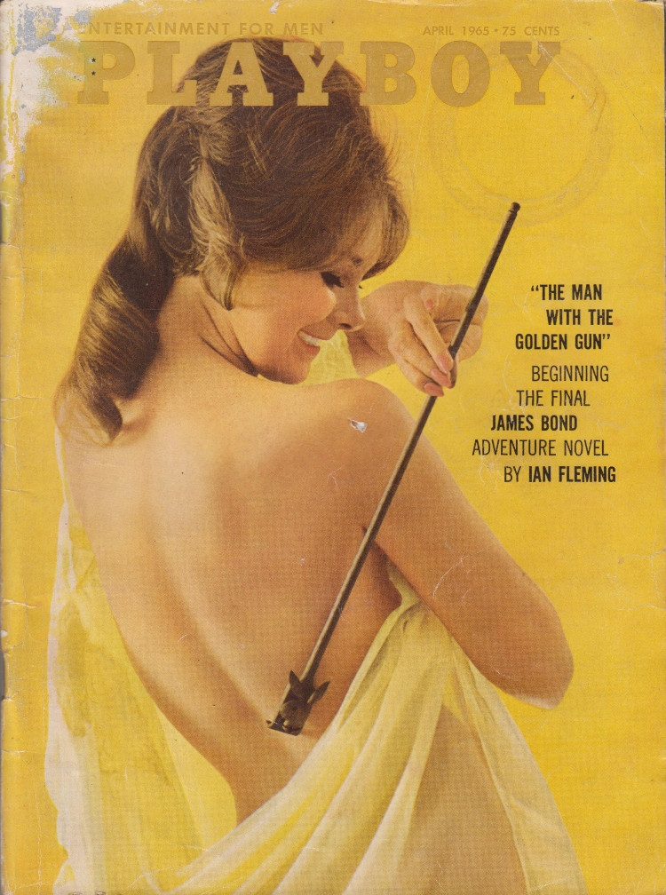Playboy Magazine April 1965 Covergirl Lannie Balcom, Playmate Sue Williams, Ian Fleming James Bond The Man With The Golden Gun (#3)
