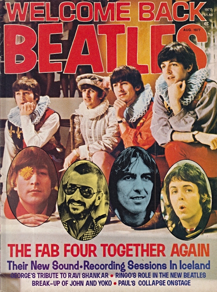Welcome Back Beatles Magazine August 1977 The Fab Four Together Again, New Sessions In Iceland
