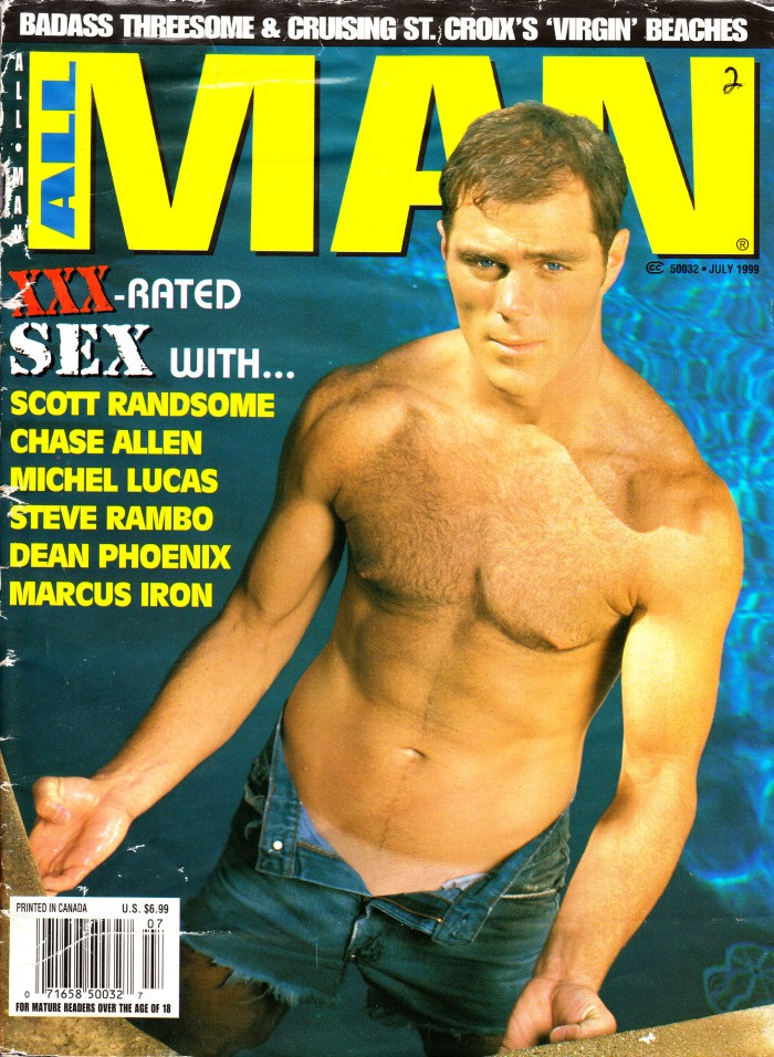 All Man Magazine July 1999 Gay, Scott Randsome, Chase Allen, Michel Lucas (#3)
