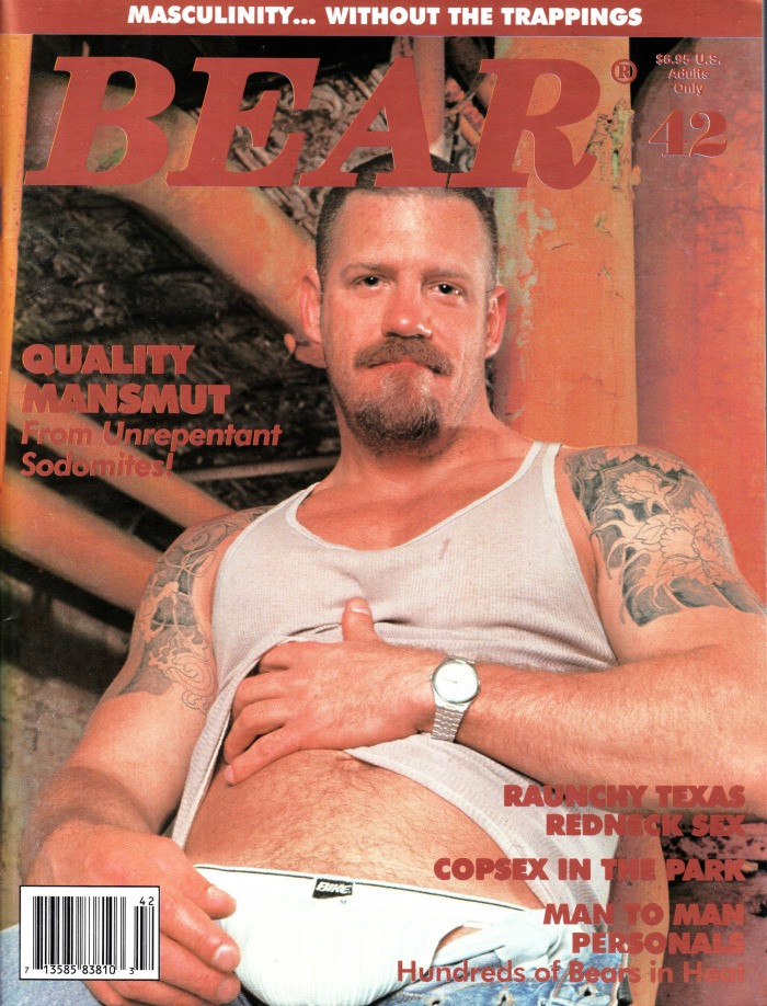 Bear Magazine #42 February 1997 Gay, Quality Mansmut, Redneck Sex Copsex In Park
