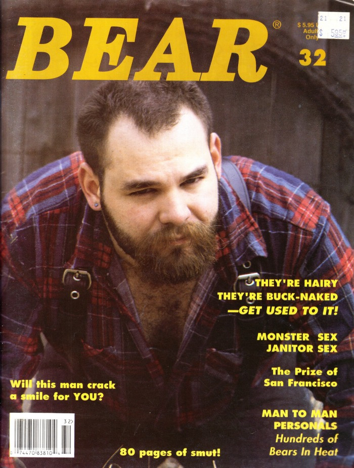 Bear Magazine #32 April 1995 Gay, They're Hairy They're Buck Naked, Janitor Sex (#2)
