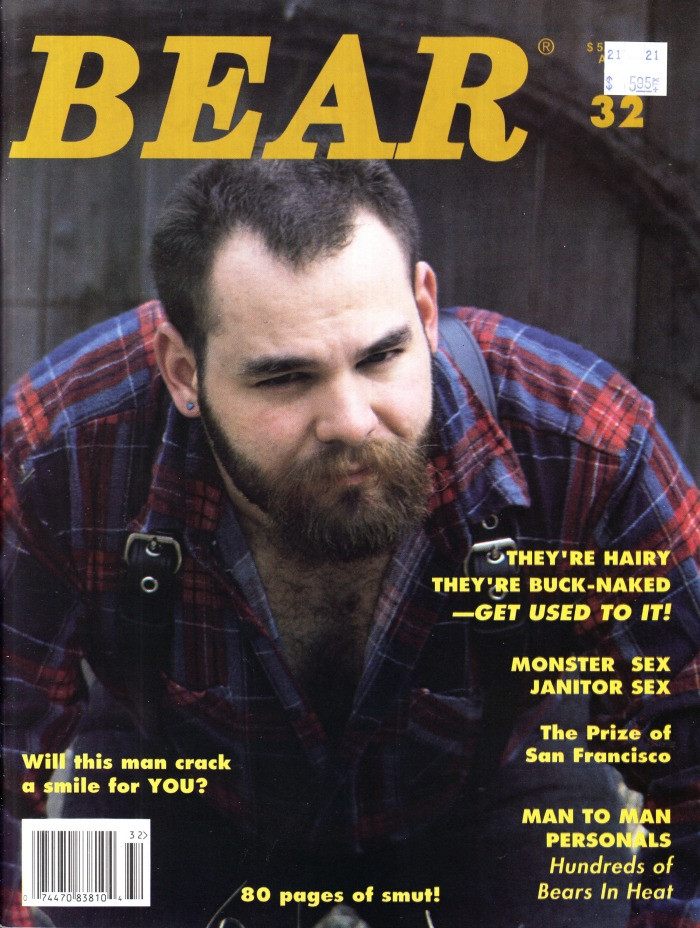 Bear Magazine #32 April 1995 Gay, They're Hairy They're Buck Naked, Janitor Sex (#3)
