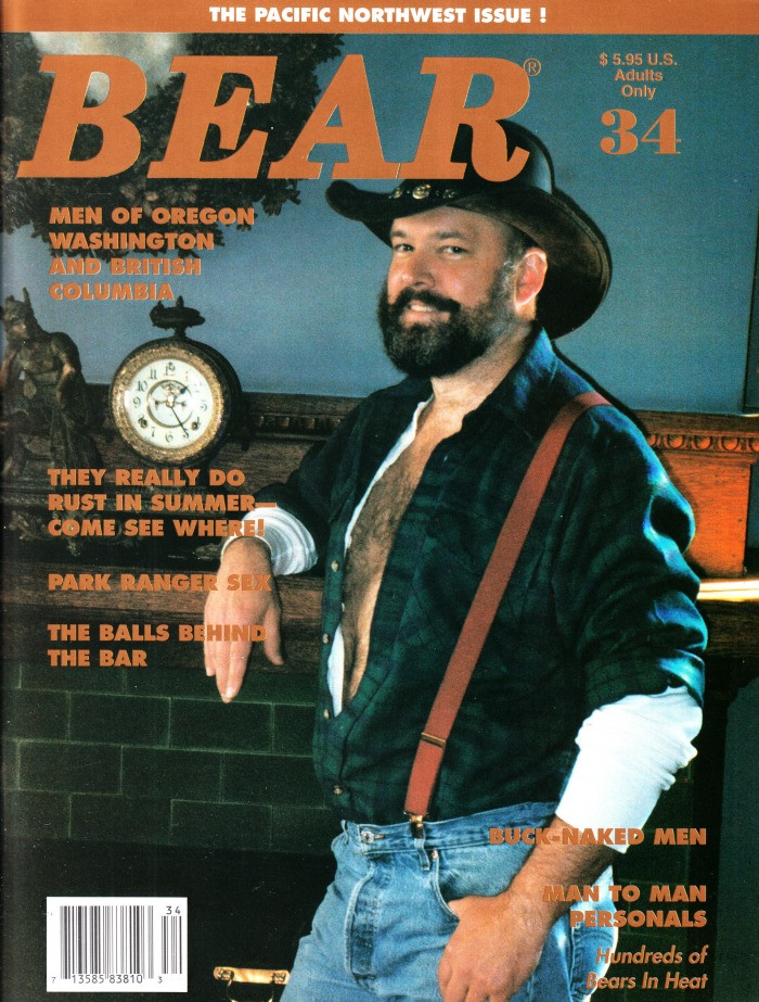 Bear Magazine #34 August 1995 Gay, Men Of Oregon, Park Ranger Sex, Buck Naked (#2)
