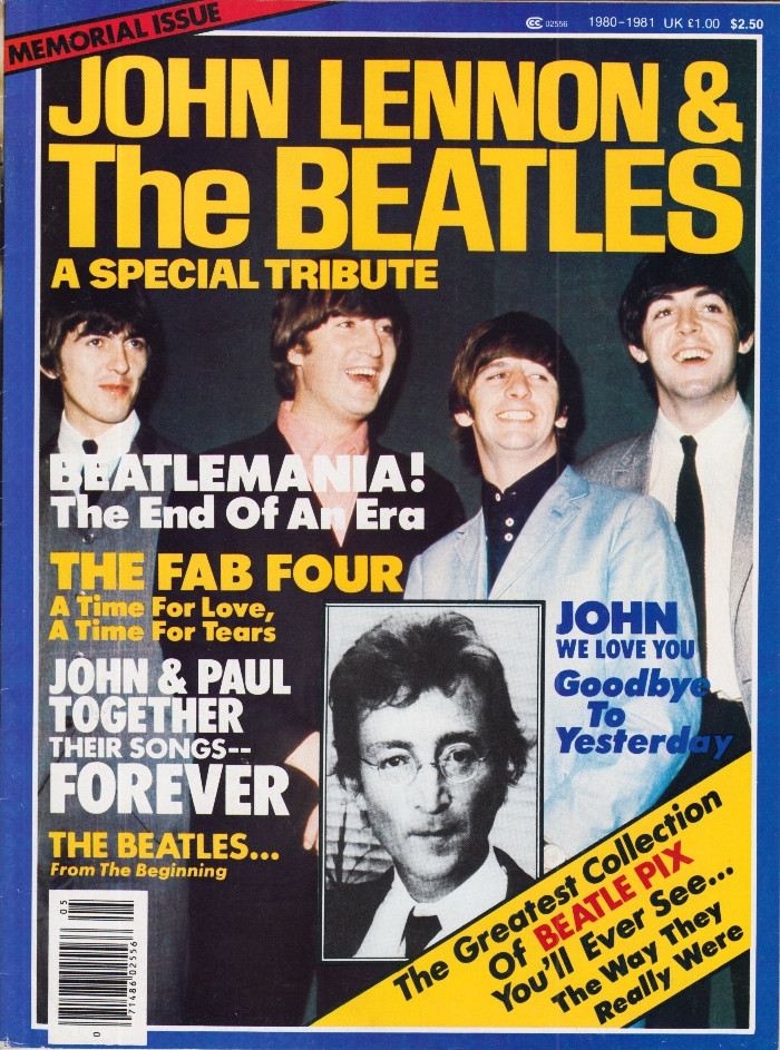 John Lennon & The Beatles A Special Tribute Magazine 1981 Murder Death Issue
