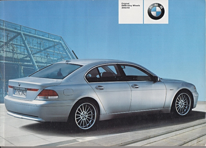 BMW 2002 2003 Alloy Wheels Dealership Auto Brochure Full Color 
