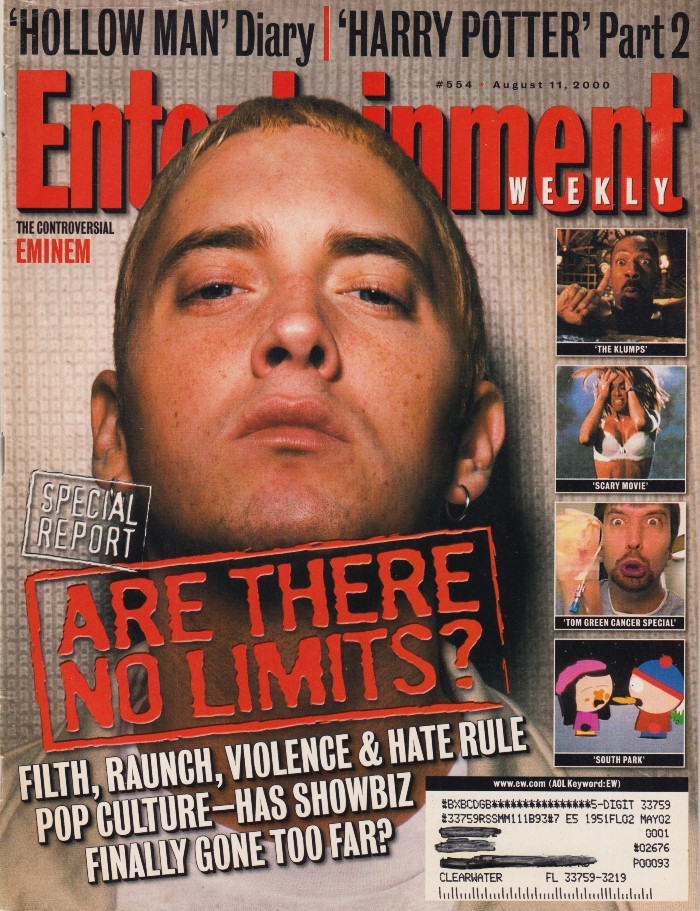 Entertainment Weekly Magazine #530 March 10, 2000 Eminem, Tom Greene, South Park, Harry Potter (#1)
