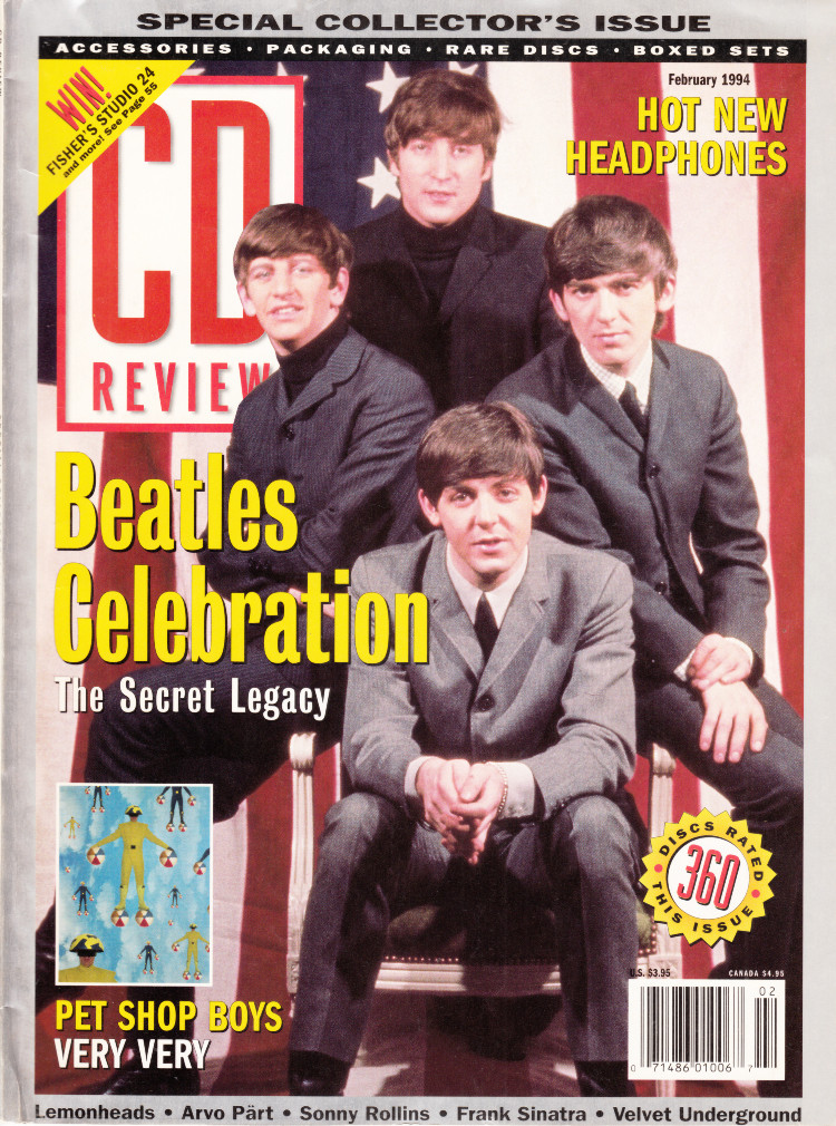 CD Review Magazine February 1994 The Beatles Special Celebration, Pet Shop Boys 
