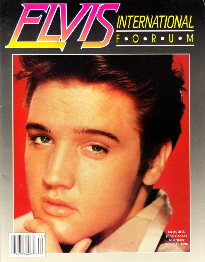 Elvis Presley International Forum Magazine Volume 9 #2 Summer 1996 Ronnie Tutt
