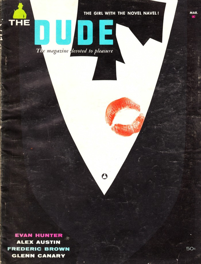 The Dude Magazine March 1960 Zarina, Jackie Falk, Sharon Smith, The Girl With The Novel Navel!, NOT COMPLETE
