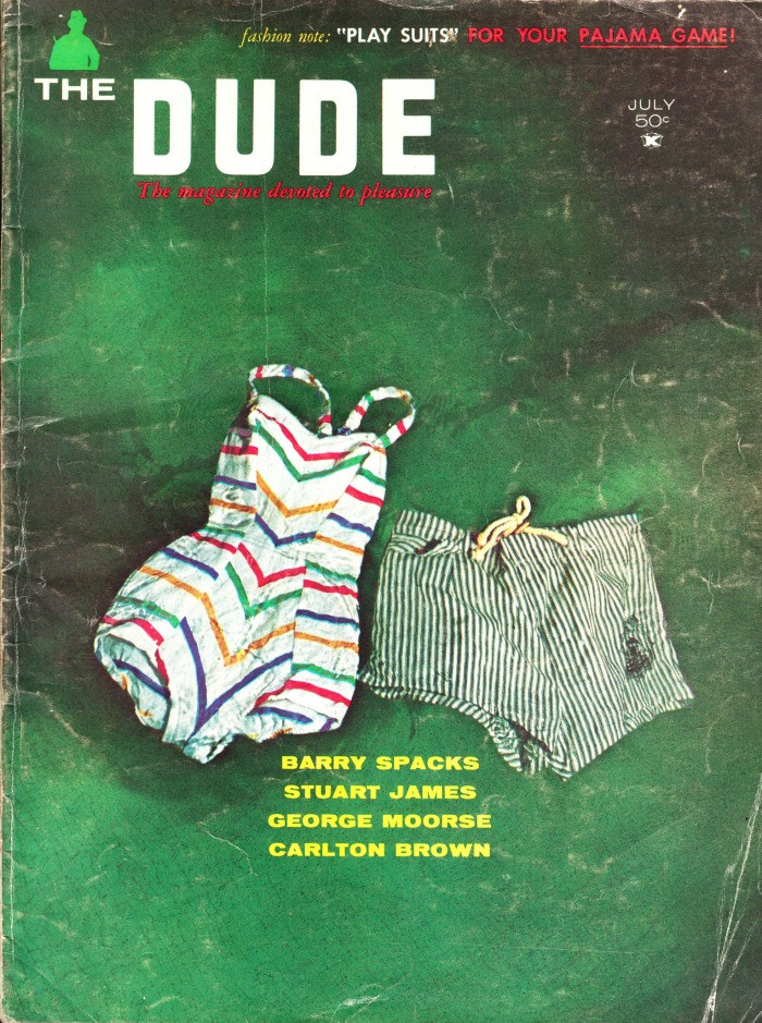 The Dude Magazine July 1960 Glenda Graham, Simone Auger, Marie Merode, Sam Wu, "Play Suits" for Your Pajama Game
