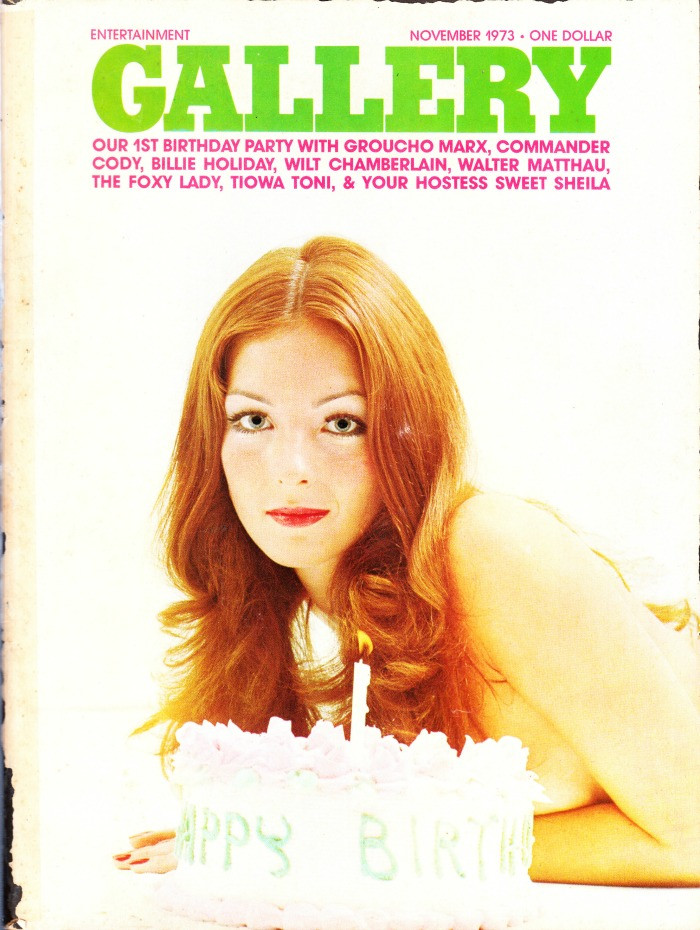 Gallery Magazine November 1973 Covergirl & Centerfold Sheila Raem, Christina Lindberg, Groucho Marx Interview
