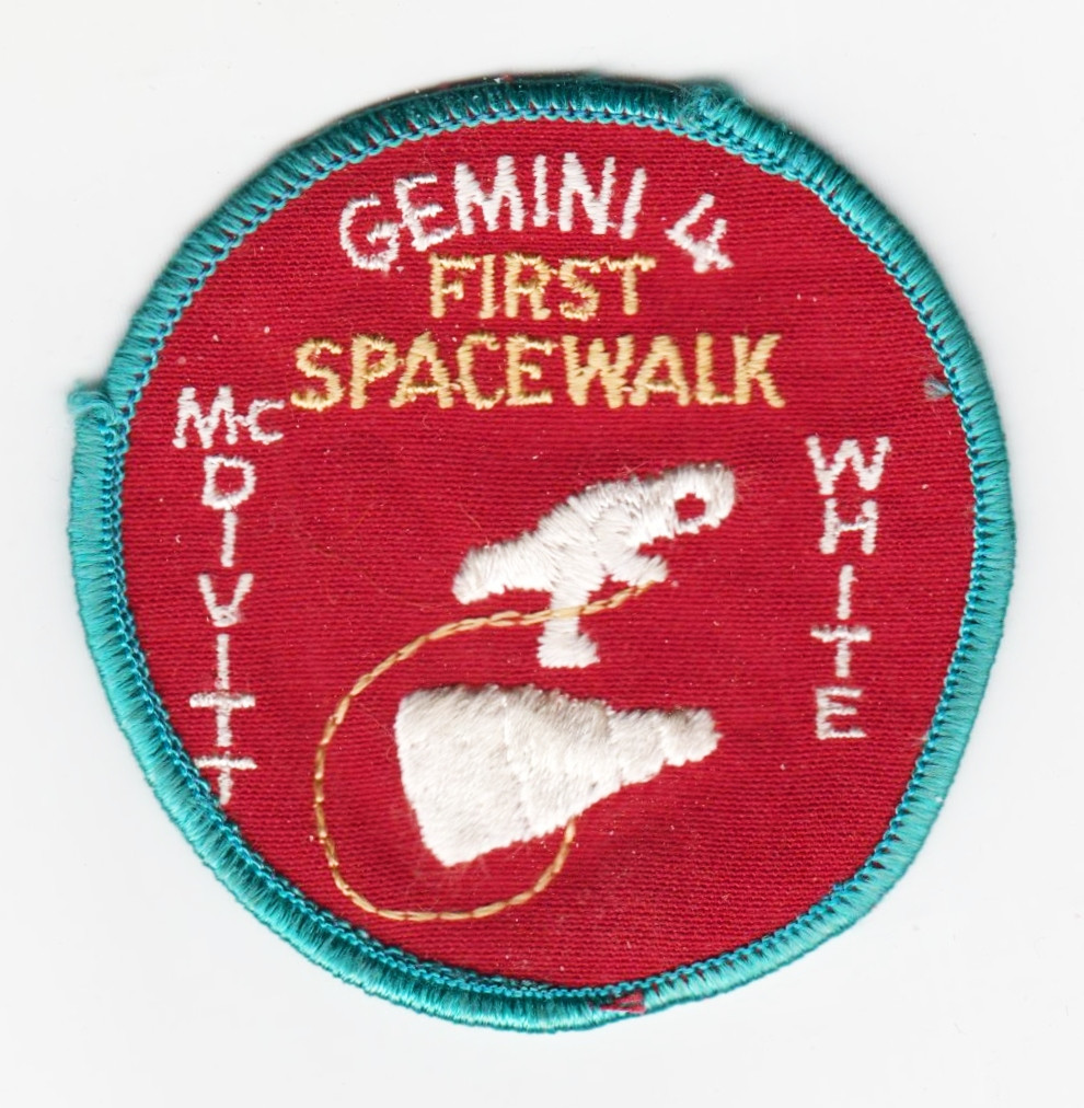 NASA Gemini 4 First Spacewalk Patch Unused 2.75" June 1965 James McDivitt, Ed White
