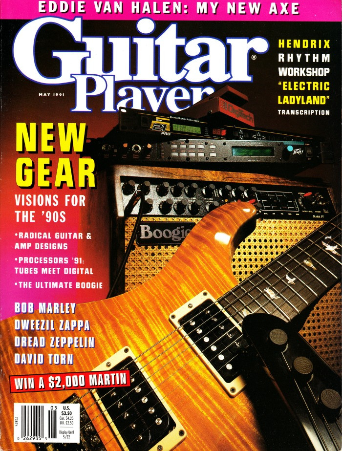 Guitar Player Magazine May 1991 Van Halen, Dweezil Zappa, Jimi Hendrix Electric Ladyland, Bob Marley, Dread Zeppelin (#1)
