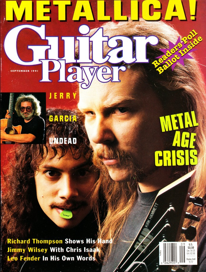 Guitar Player Magazine September 1991 Metallica, Metal, Jerry Garcia, Leo Fender, Richard Thompson, Jimmy Wilsey
