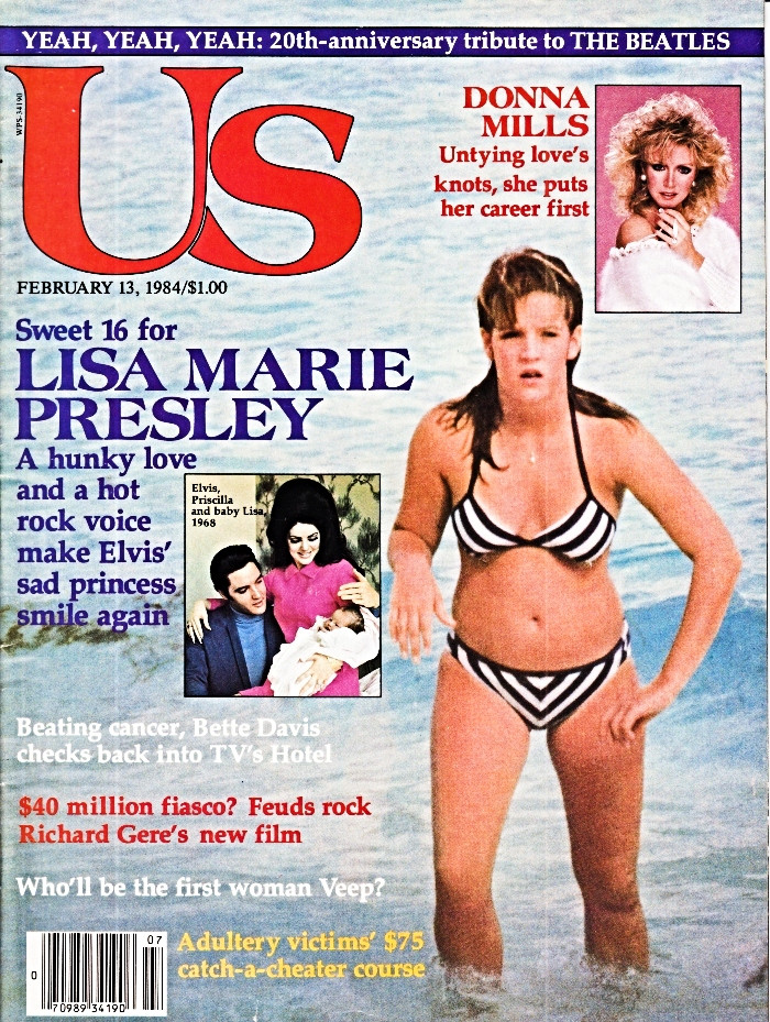 Us Weekly Magazine February 13, 1984 Lisa Marie Presley Elvis, 20th Beatles Anniversary, Donna Mills (#1)

